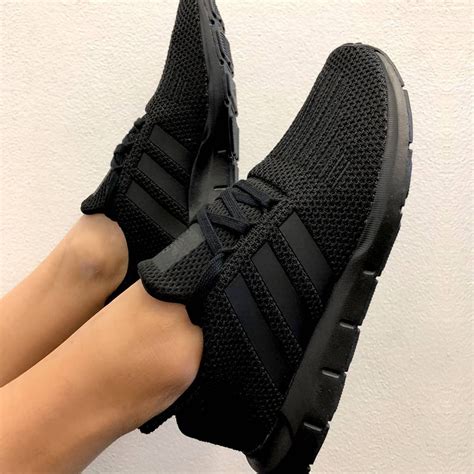 adidas black on black|black adidas women.